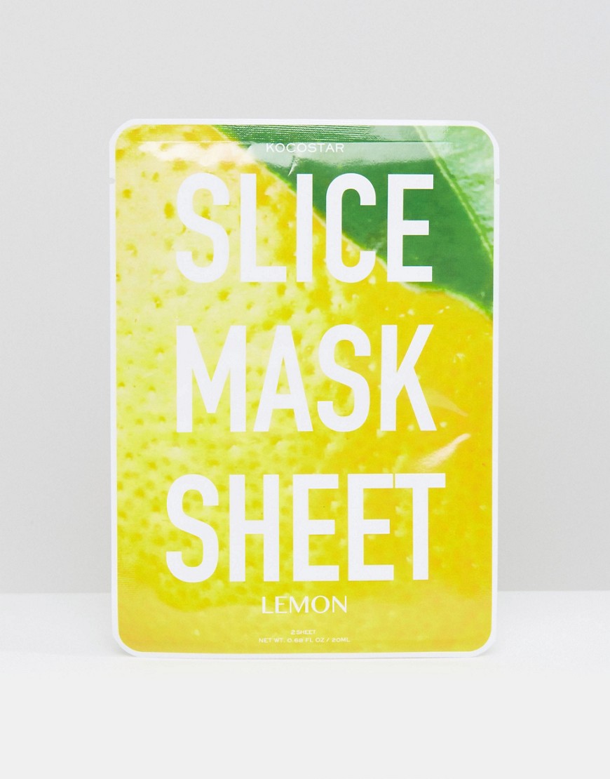 Slice Mask Sheet ansigtsmaske fra Kocostar - Lemon-Ingen farve
