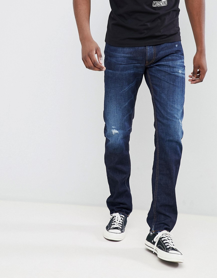 Slidte skinny jeans fra Love Moschino-Blå