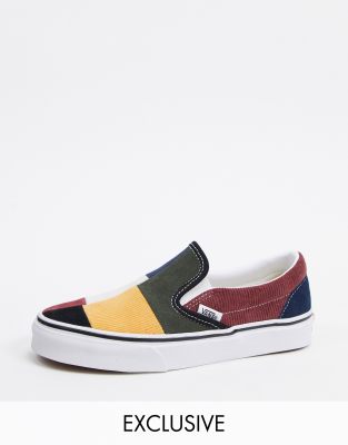 фото Слипоны в стиле пэчворк vans classic эксклюзивно для asos-мульти