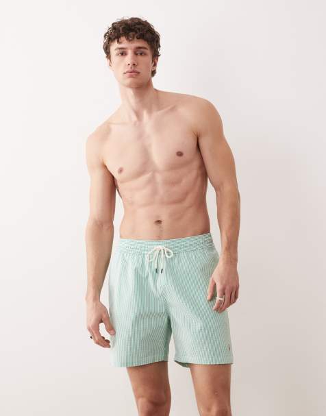Slips de baño a rayas verdes Traveler de Polo Ralph Lauren - view 1