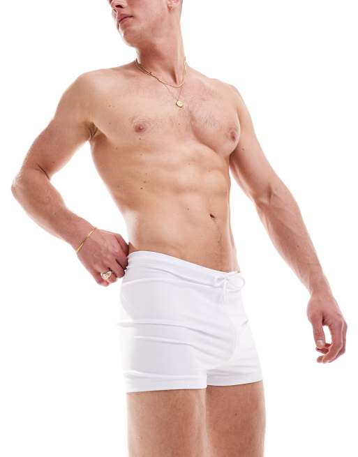 Slips de baño blancos elásticos de ASOS DESIGN, 2 de 4