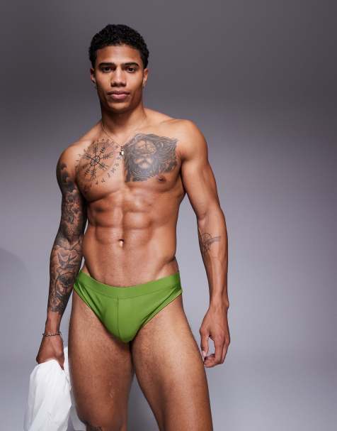 Slips de baño verdes de ASOS DESIGN - view 1