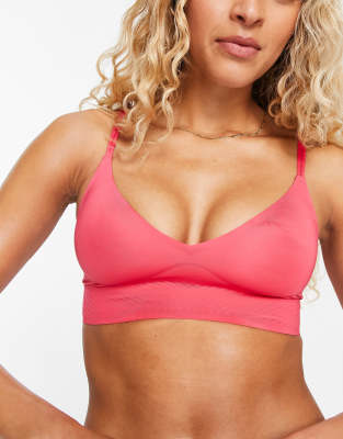 Sloggi Sloggi Body Adapt seamless bralette with adjustable straps in pink lemonade