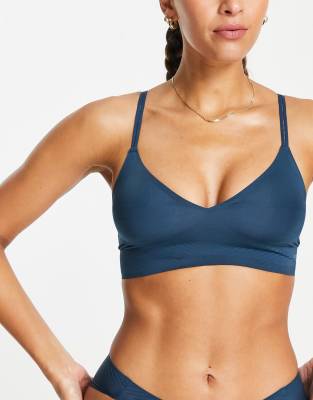 Sloggi Body Adapt seamless bralette with adjustable straps in teal