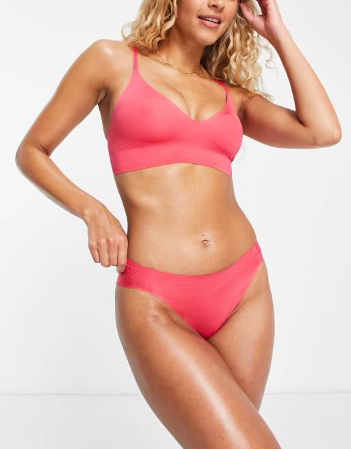 Sloggi Body Adapt seamless bralette with adjustable straps in pink lemonade