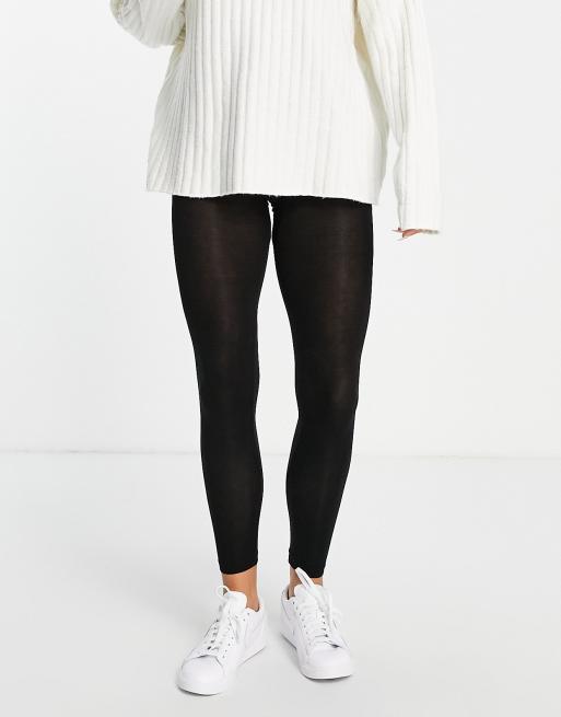 HANRO Cream wool and silk-blend leggings