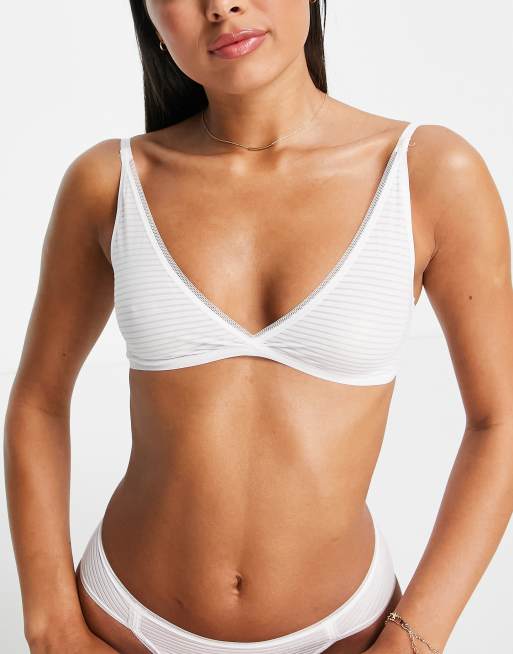 Sloggi - Ever Fresh - Bralette met supima katoen in wit, 4 van 4