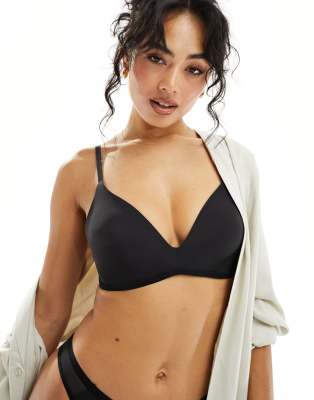 Sloggi Soft Adapt Soft Push Up Bra In Black