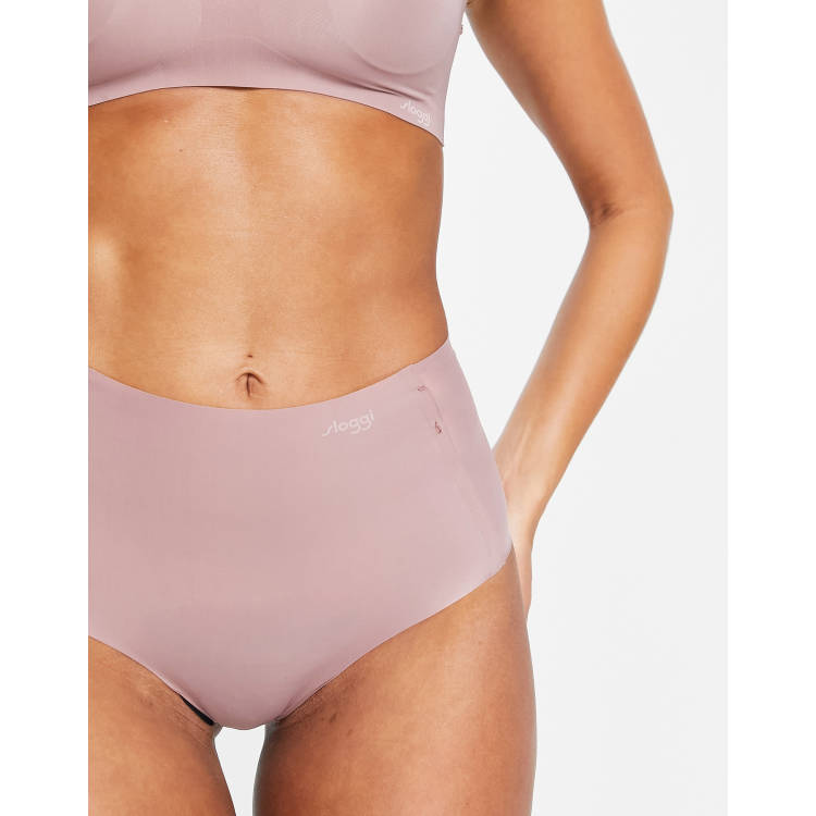 Sloggi Zero Feel seamless maxi high waist briefs in cacao