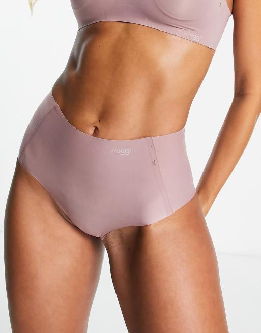 Sloggi Zero Feel seamless maxi high waist briefs in cacao