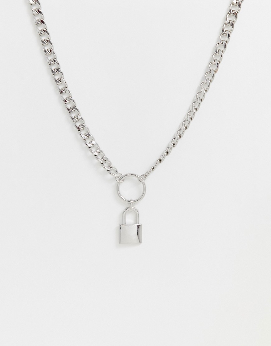 Sølv halskæde med hængelås fra Uncommon Souls