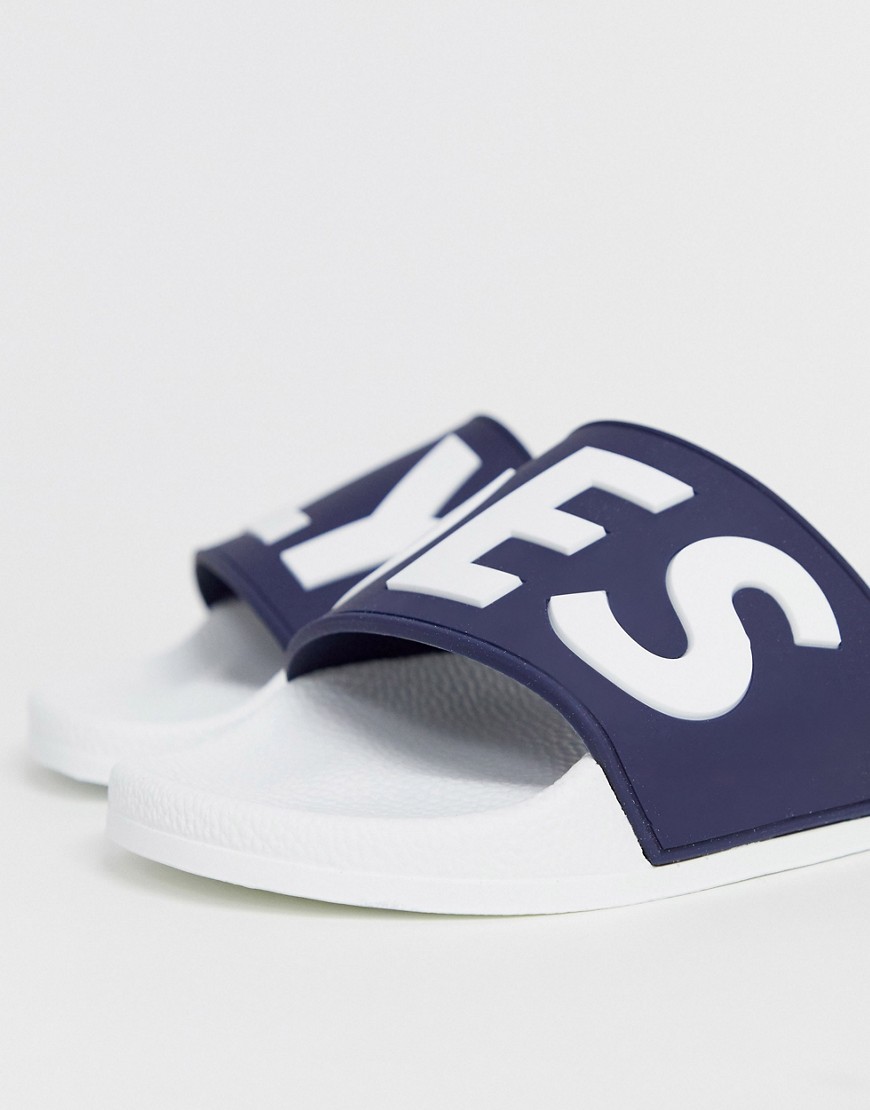 Slydes - Slippers met logo in wit