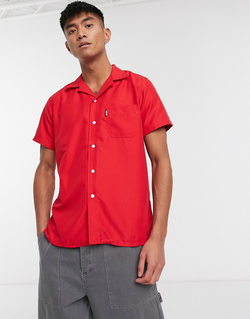 Slydes - Strandoverhemd in rood