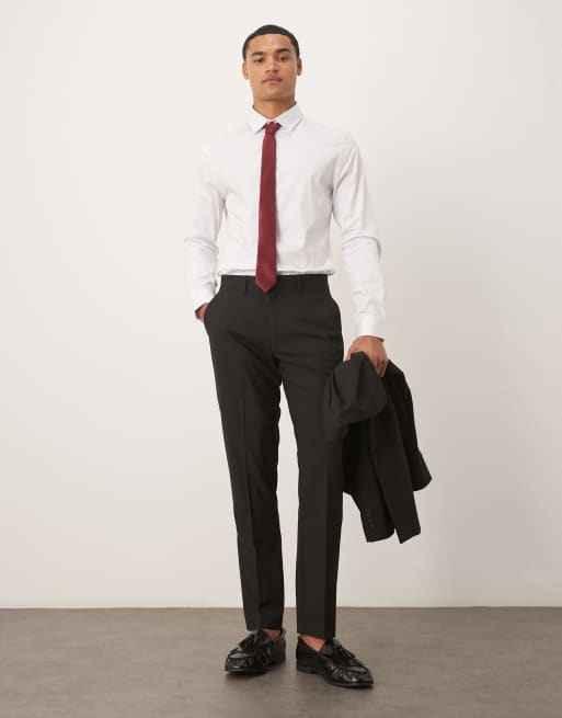 Smalle habitbukser i sort fra ASOS DESIGN , 2 af 5