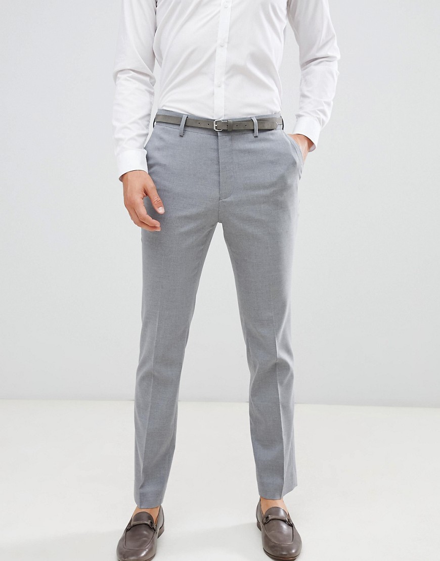 Smarte smalle bukser i grå fra New Look