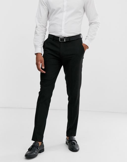 Smarte sorte bukser med smal pasform fra ASOS DESIGN