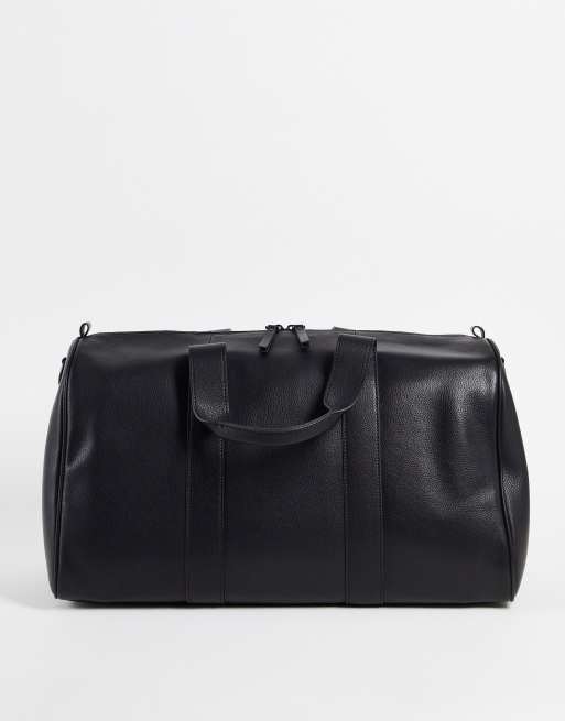 Smith & Canova - Borsone in pelle nera