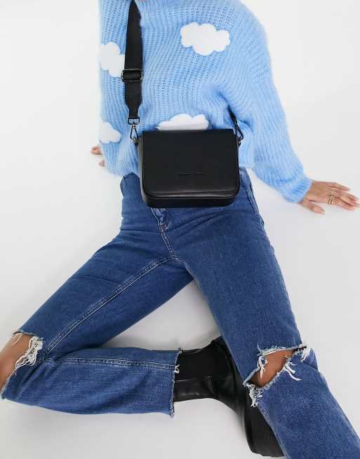Smith & Canova – Czarna skórzana torebka crossbody, 2 z 4