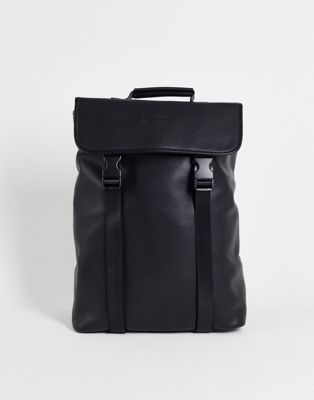 Smith & Canova double clip backpack in black