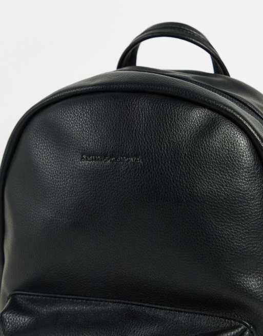 Smith & Canova leather backpack in black | ASOS display picture 3