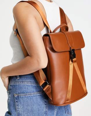 Smith & Canova leather backpack in tan