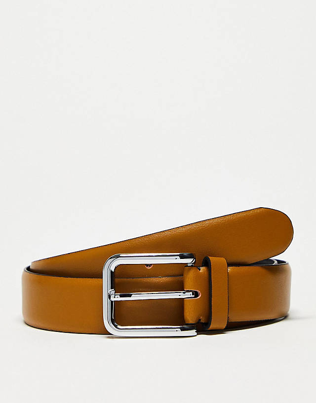 Smith And Canova - Smith & Canova leather belt in tan
