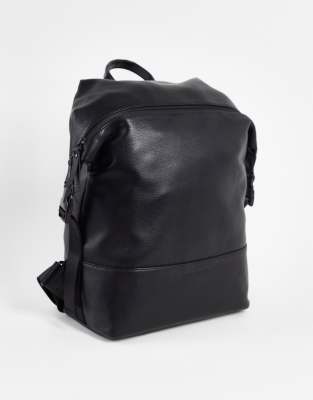 Smith And Canova Smith & Canova Leather Clip Side Backpack  display picture 2