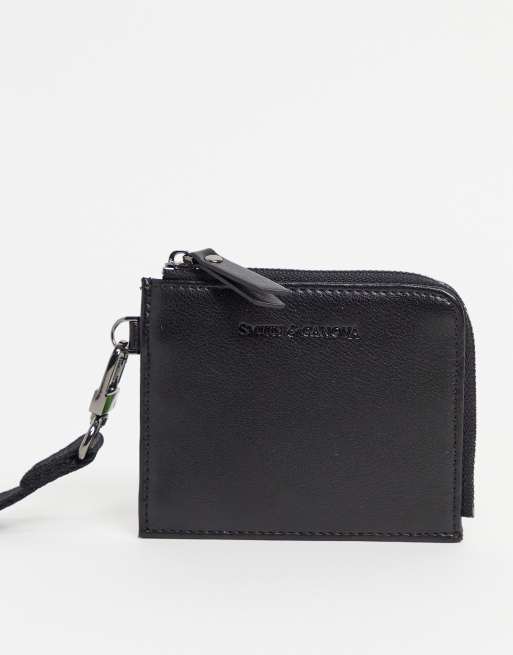 Smith & Canova leather cross body card holder | ASOS