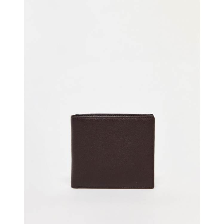 Bi-fold wallet in Grained calfskin - Grey