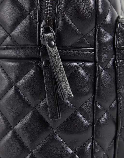 Take It With You Quilted Mini Backpack in Black