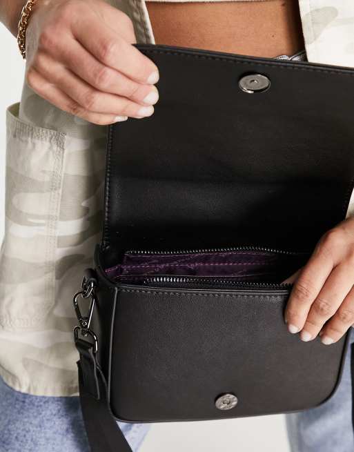 Smith & Canova - Sac bandoulière à rabat supérieur - Noir, 3 de 4