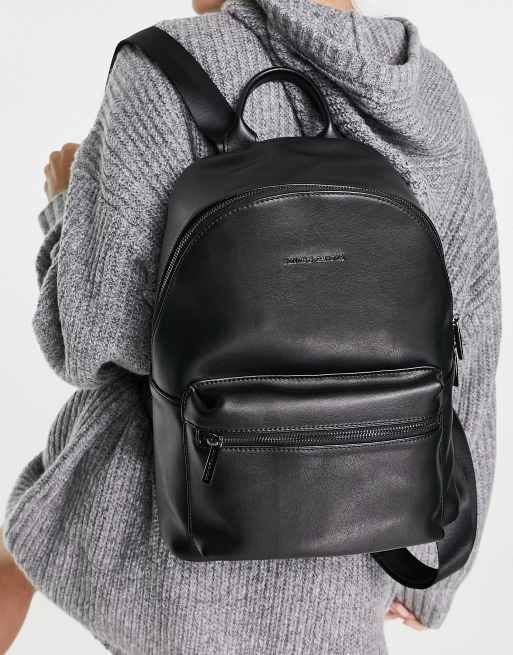 Smith Canova Schwarzer Lederrucksack