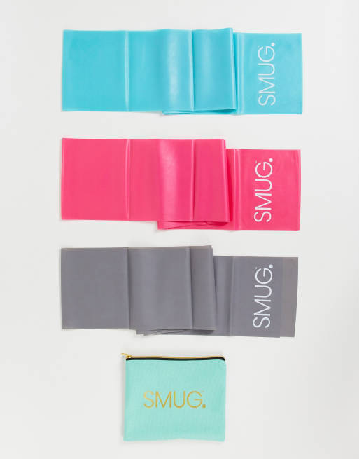Smug - Elastici di resistenza per pilates con custodia