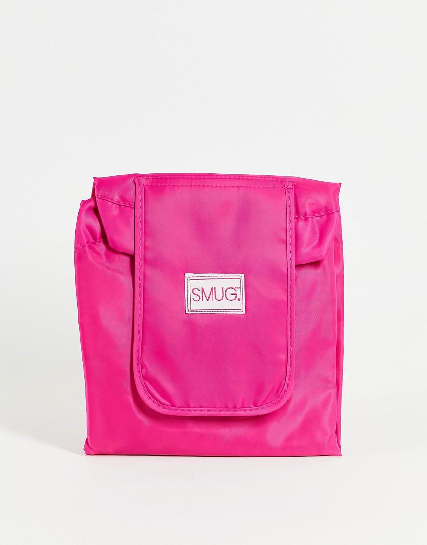 Smug Flat Lay Washable Makeup Bag-pink