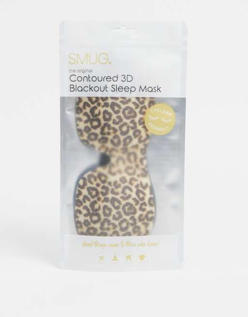 SMUG - Øjenvippevenlig sovemaske i leopard, 2 af 4