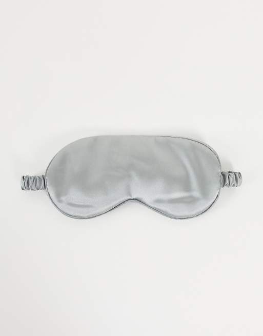 SMUG - Satijnen oogmasker in lichtgrijs