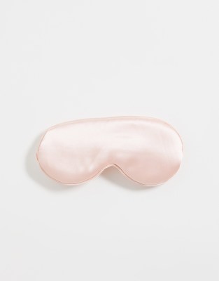 SMUG satin eye mask in baby pink