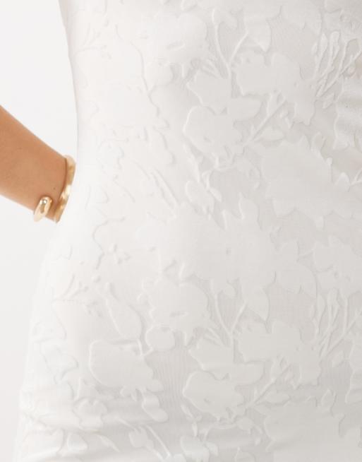 SNDYS blommig burnout-cami maxiklänning i cream, 4 av 4