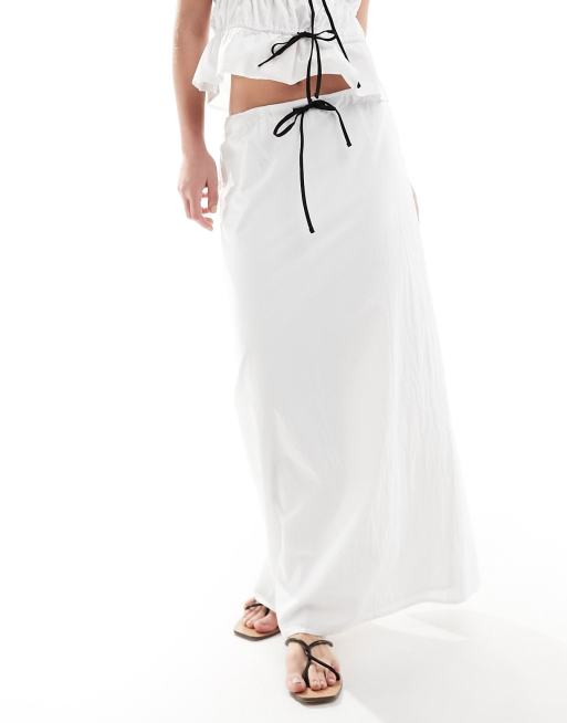 SNDYS Martina Maxi Skirt White XL