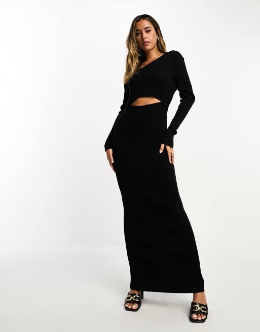 Black maxi shop sweater dress