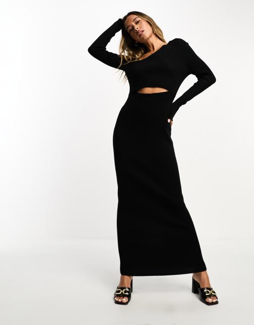 Black maxi store sweater dress