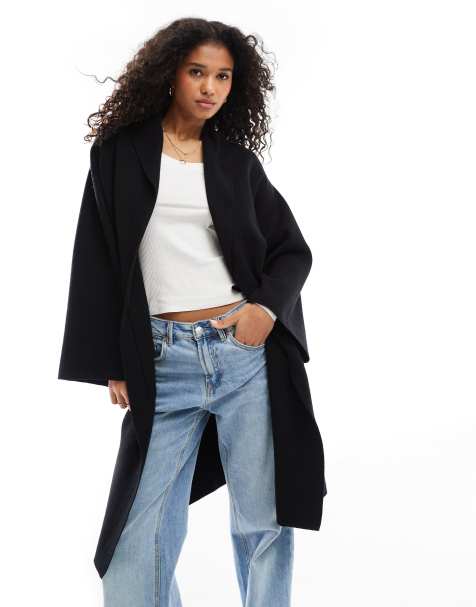 SNDYS - Manteau long en maille - Noir - view 1