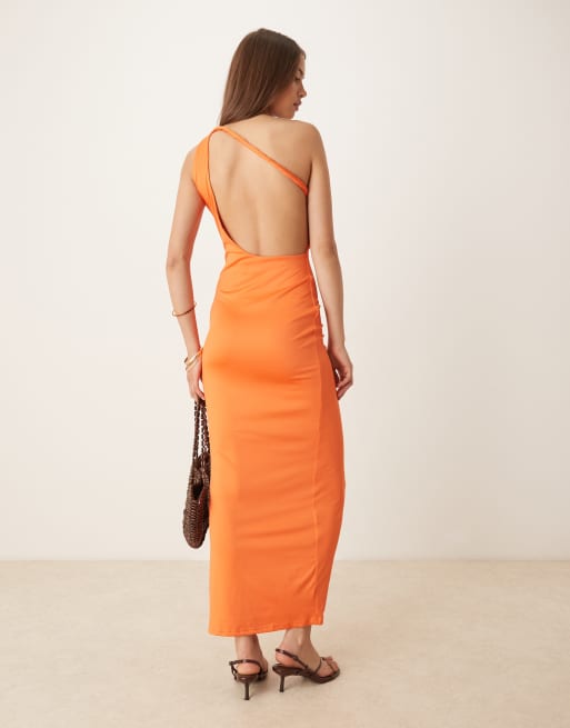 orange bodycon maxi dress Bandage Cutout Slit Bodycon Dress – Sexy Mid-Calf Party Dress main image 0
