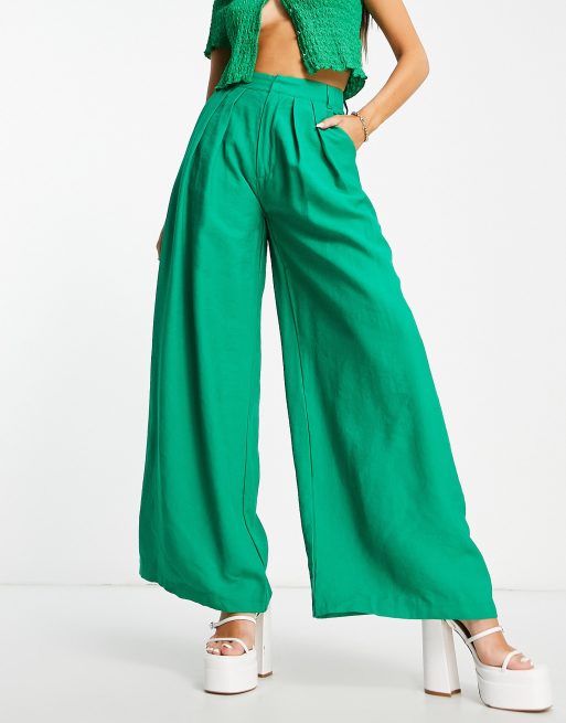 SNDYS palazzo pants in green