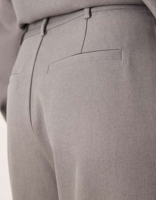 SNDYS pleat front tailored trousers co-ord in grey, 5 of 5