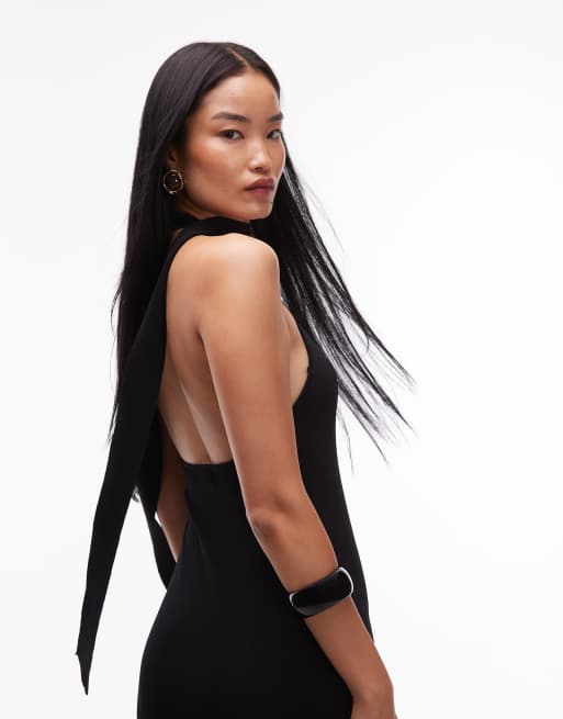 trendy knit dress Trendy Fave Open Back Long Sleeve Knit Mini Dress main image 1