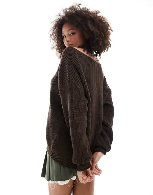 Pull décolleté plongeant cheap