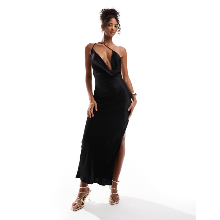 chinese dress ladies Corwin Open Back Satin Maxi Dress