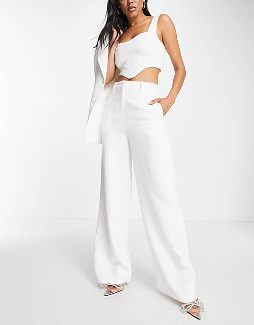 SNDYS tailored pants in white (part of a set)