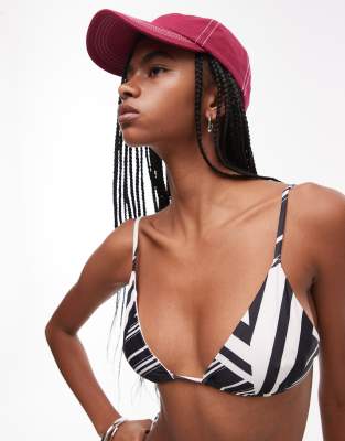 Sndys Triangle Bikini Top In Multi